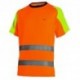 T-shirt Haute Visibilité Luklight Orange fluo & Jaune