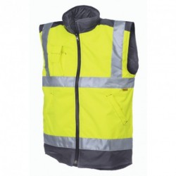 Omkeerbaar bodywarmer alert
