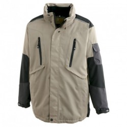 Parka de Travail Outforce 2r Beige&Noir Norme EN 343 Pluie Intempéries