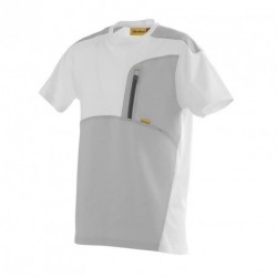 T-shirt Blanc Decotec 2R Peintre/Plaquiste