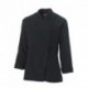 Veste de Cuisine Noir & Rouge AZOTSHOW Femme Manches Longues