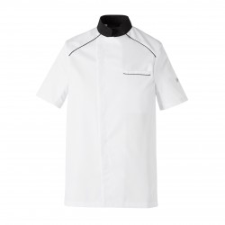 Veste de Cuisine Cookspirit Manches Courtes Blanc&Noir - Fin de Série