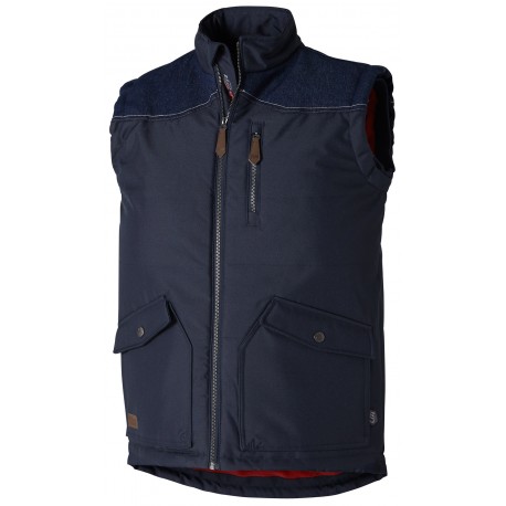 Bodywarmer Doudoune Denim Marine Molinel - Fin de Série