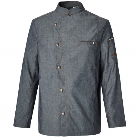 Veste cuisine homme denim AUTHENIQUE