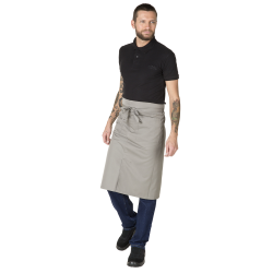 TABLIER DE CUISINE ET SERVICE LEO - MIXTE - TAUPE