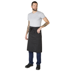 TABLIER DE CUISINE ET SERVICE LEO - MIXTE - NOIR