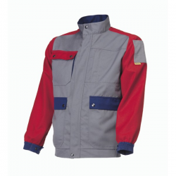 Blouson Pro Tec Control Gris Rouge Bleu