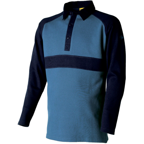 Polo de Travail DYNAMIUM Bleu Acier / Marine