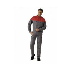 Blouson de Travail Procouleur Gris & Rouge - Homme