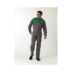 Combinaison de Travail Procouleur Gris & Vert Amazonie C/P - Homme
