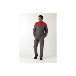 Pantalon de Travail Procouleur C/P Equitable Gris & Rouge - Homme