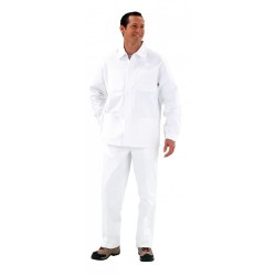 Pantalon Blanc de Travail La Fileuse Coton - Homme