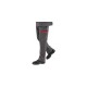 Pantalon Anti Feu Satin Coton Proban Gris acier & Rouge - Homme