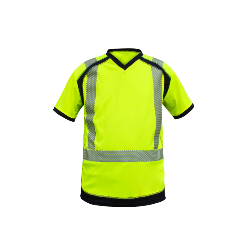 Tee shirt jaune fluo travail deals