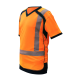 	Tee Shirt Haute Visibilité Anti UV Manches Courtes Orange Fluo Marine