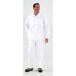 Veste blanche de travail New Pilote Coton