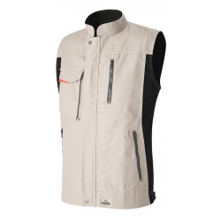 Gilet de Travail sans manches Beige Dynamic Fit
