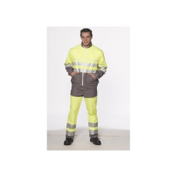 Blouson Pro Haute Visibilité Jaune Fluo Gris