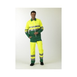 Blouson Haute Visibilité Jaune Fluo / Vert US